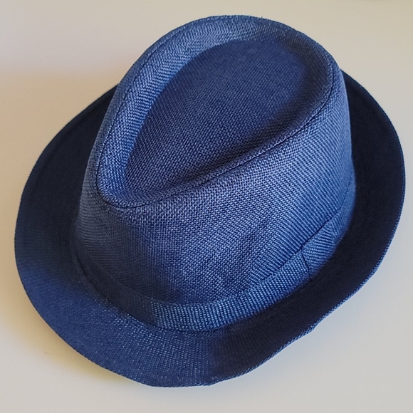 Queen2KeepUp Boutique Other - Men's Lightweight Linen Fedora Hat - Navy Blue